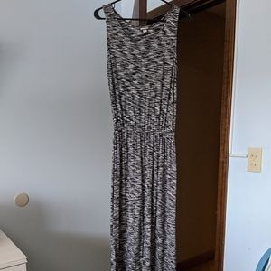 Merona black and white maxi dress